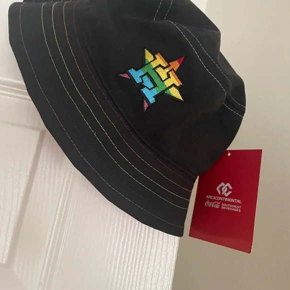 🌈 Houston Astros 2024 Pride Night Bucket Hat 🌈 - Picture 4 of 8